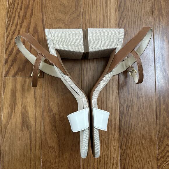 Cole Haan Women's Josie Block-Heel Sandals Ivory/Brown Size 8.5 - Picture 8 of 11